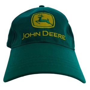 John Deere Hat Embroidered Logo Snap Back One Size